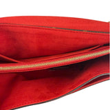 Louis Vuitton LV Monogram Red Leather Pallas Chain Bag