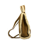 UGG x Telfar Brown Suede Medium Chestnut Shopper Tote