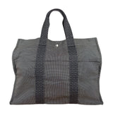 Hermes Herline Canvas Tote Grey