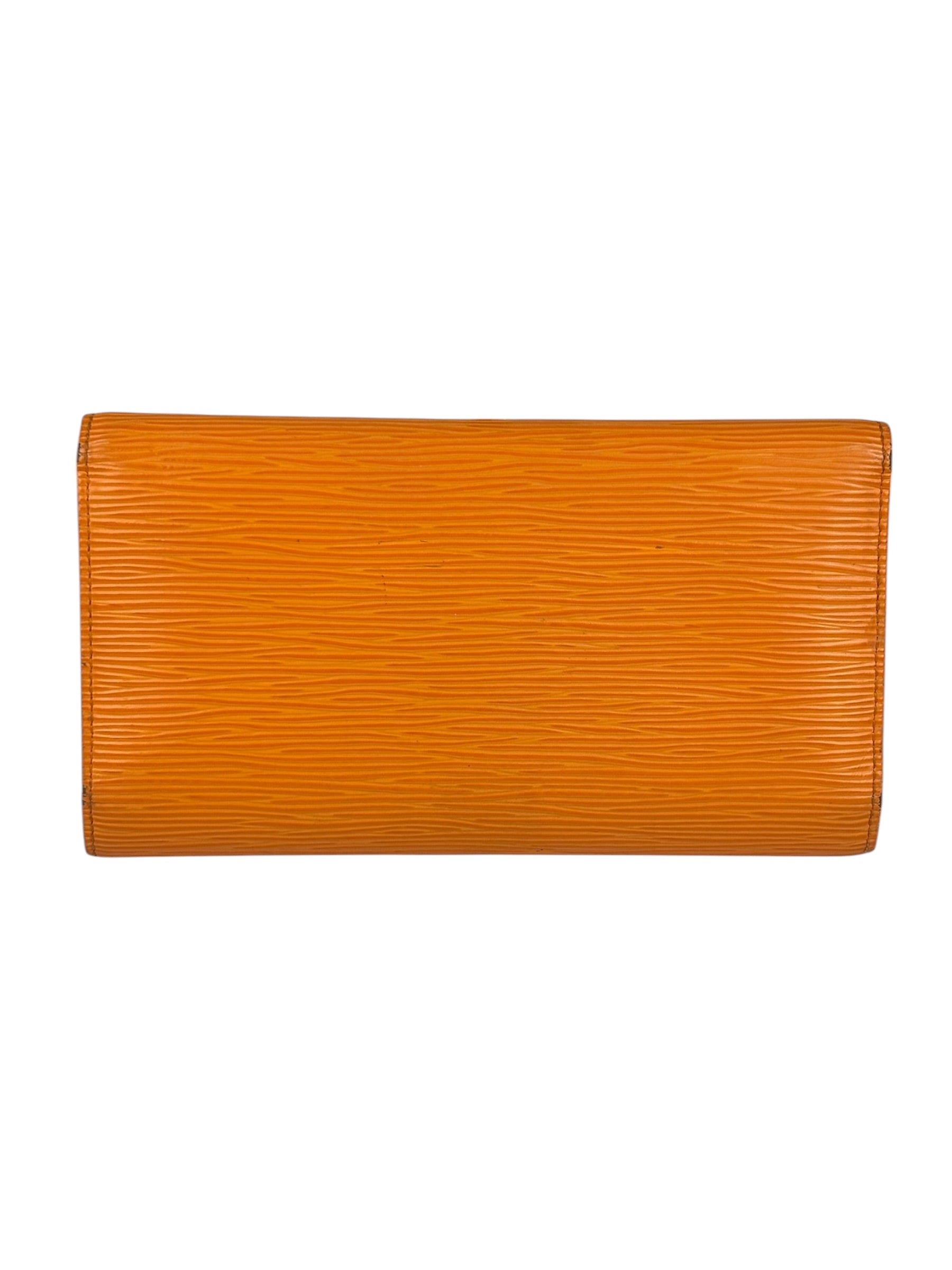 Louis Vuitton Orange Hue Epi Leather Wallet