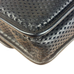 Chanel Black Perforated Leather Up in the Air Flap Bag 2012