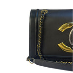 Chanel Grey Lambskin Antico Flap Bag 2017