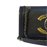 Chanel Grey Lambskin Antico Flap Bag 2017