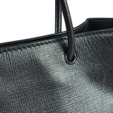 Balenciaga Black Leather Small Shopping Two-Way Tote