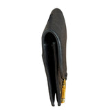 Christian Dior Black Bloom Flap Card Holder