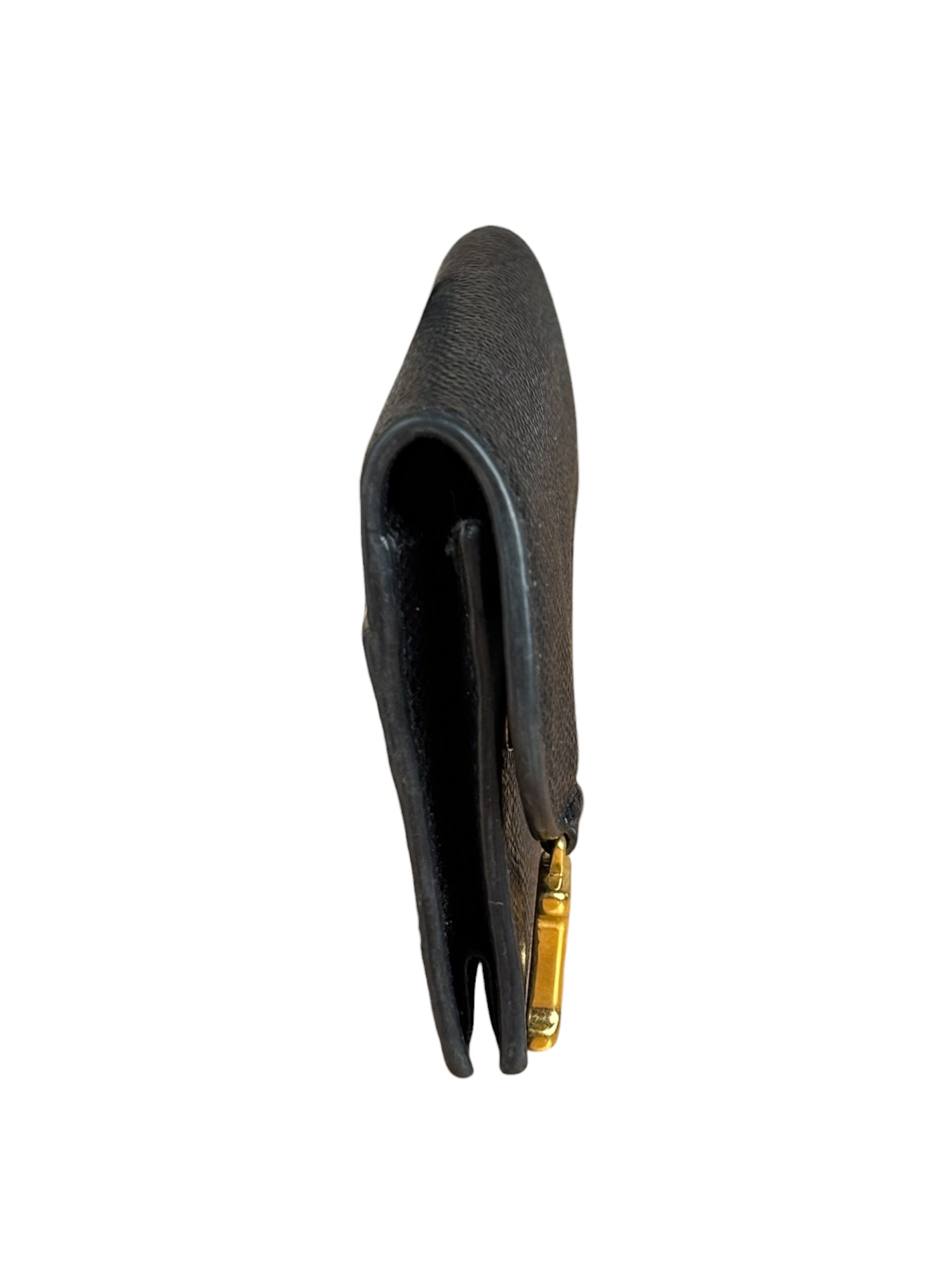 Christian Dior Black Bloom Flap Card Holder