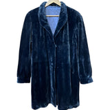 Vintage Dark Blue Mink Mid Length Fur Coat
