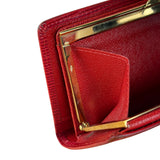 Louis Vuitton Vintage Red Epi Leather Agenda Cover Pochette
