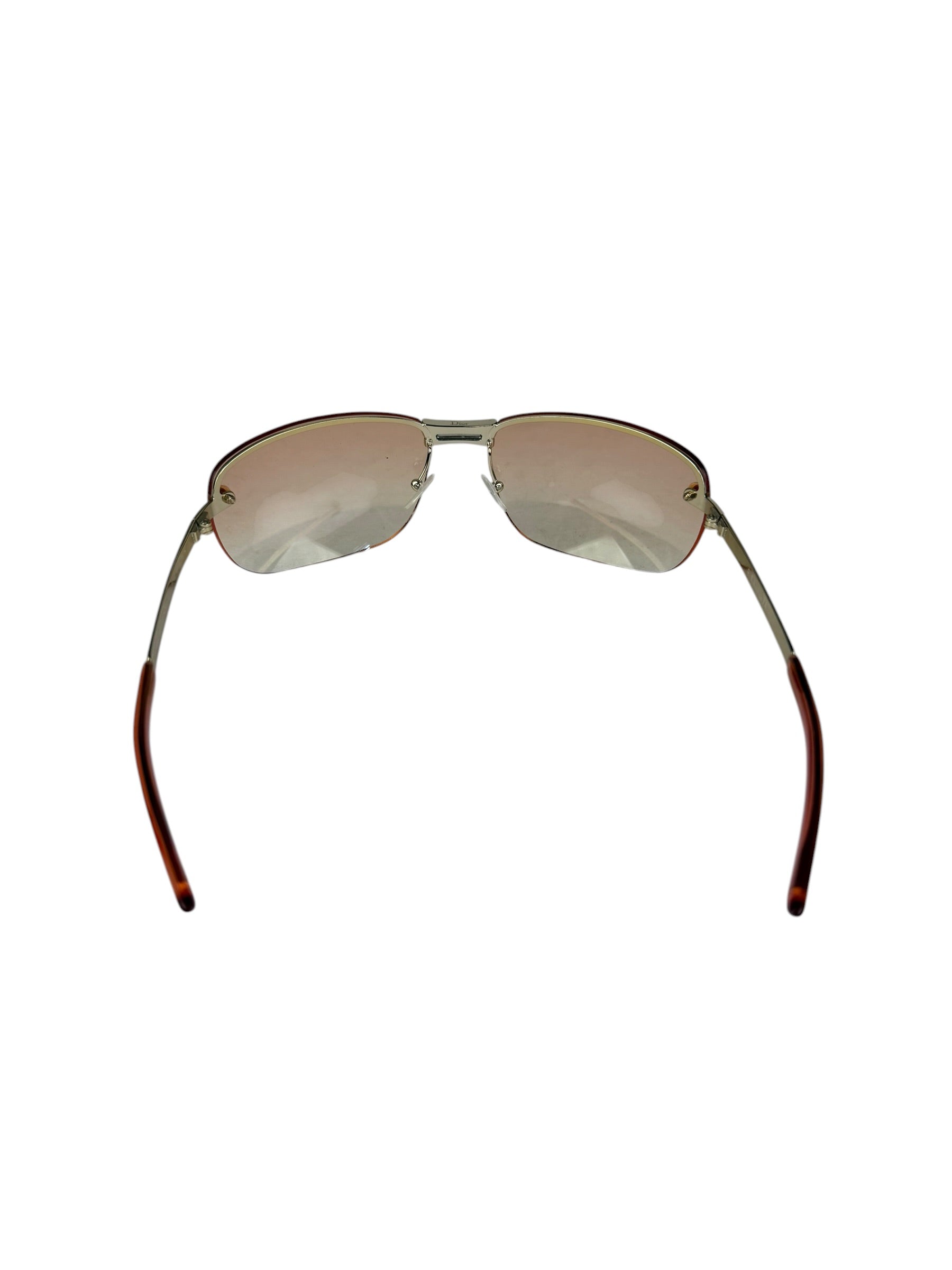 Christian Dior Vintage Pink Tinted Frame Sunglasses