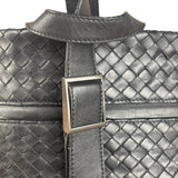 Bottega Veneta Black Intrecciato weave Shoulder bag