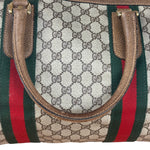 Gucci GG Vintage Coated Canvas Boston Bag