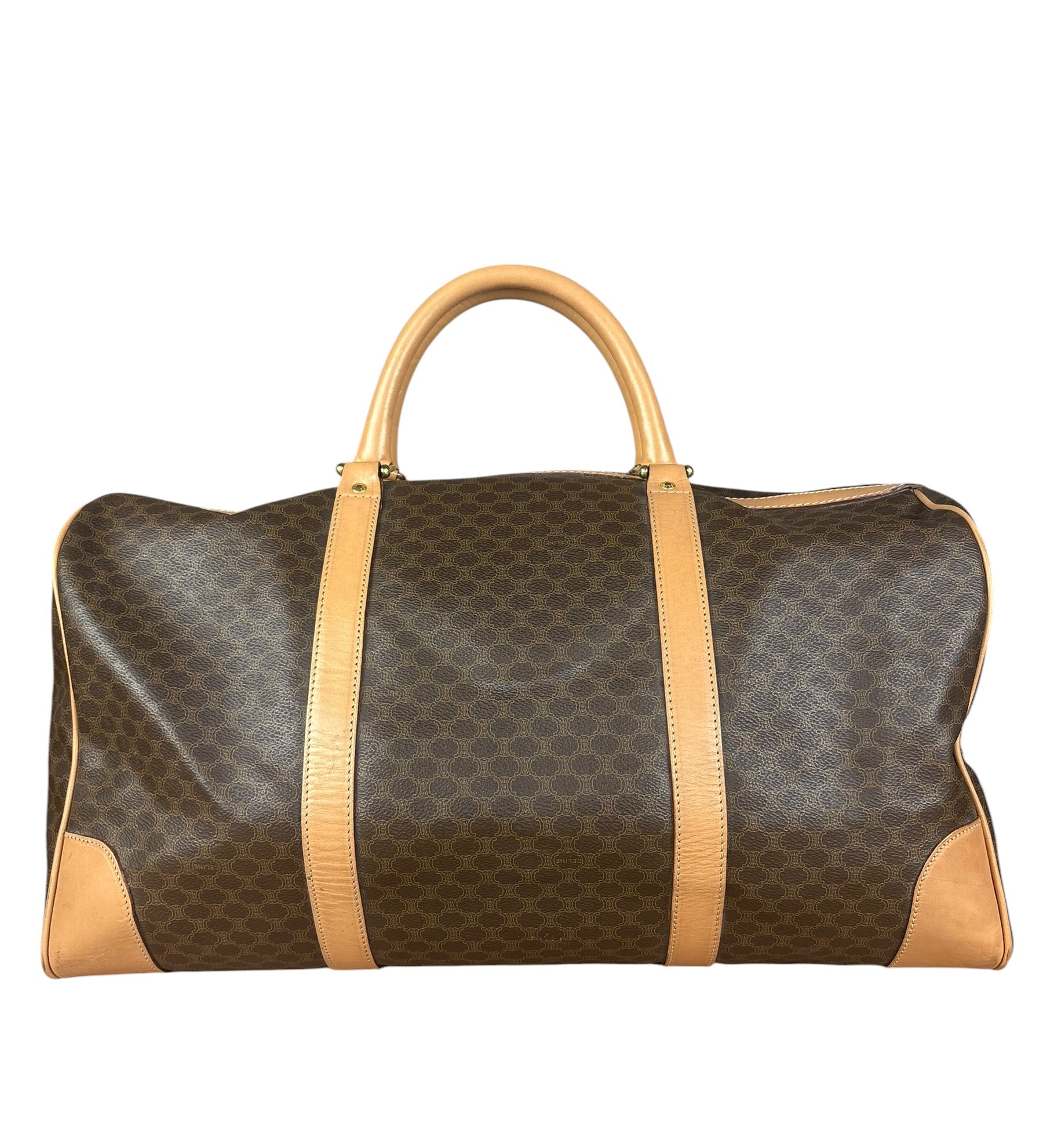 Celine Vintage Macadam Boston Bag