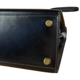 Hermes Black Mini Kelly 20 Box Calf 1991