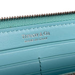 Tiffany & Co Blue Gradient Leather Long Zippy Wallet