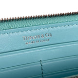 Tiffany & Co Blue Gradient Leather Long Zippy Wallet