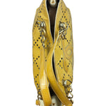Chanel Vintage Yellow Patent Leather Perforated Tote Bag 1987