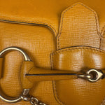 Gucci Horsebit Chain Leather Shoulder Bag Brown