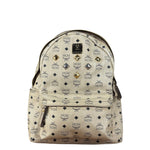 MCM Beige Leather Monogram Medium Stark Backpack