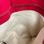 Gucci Orange Pebble Leather Swing Medium Tote