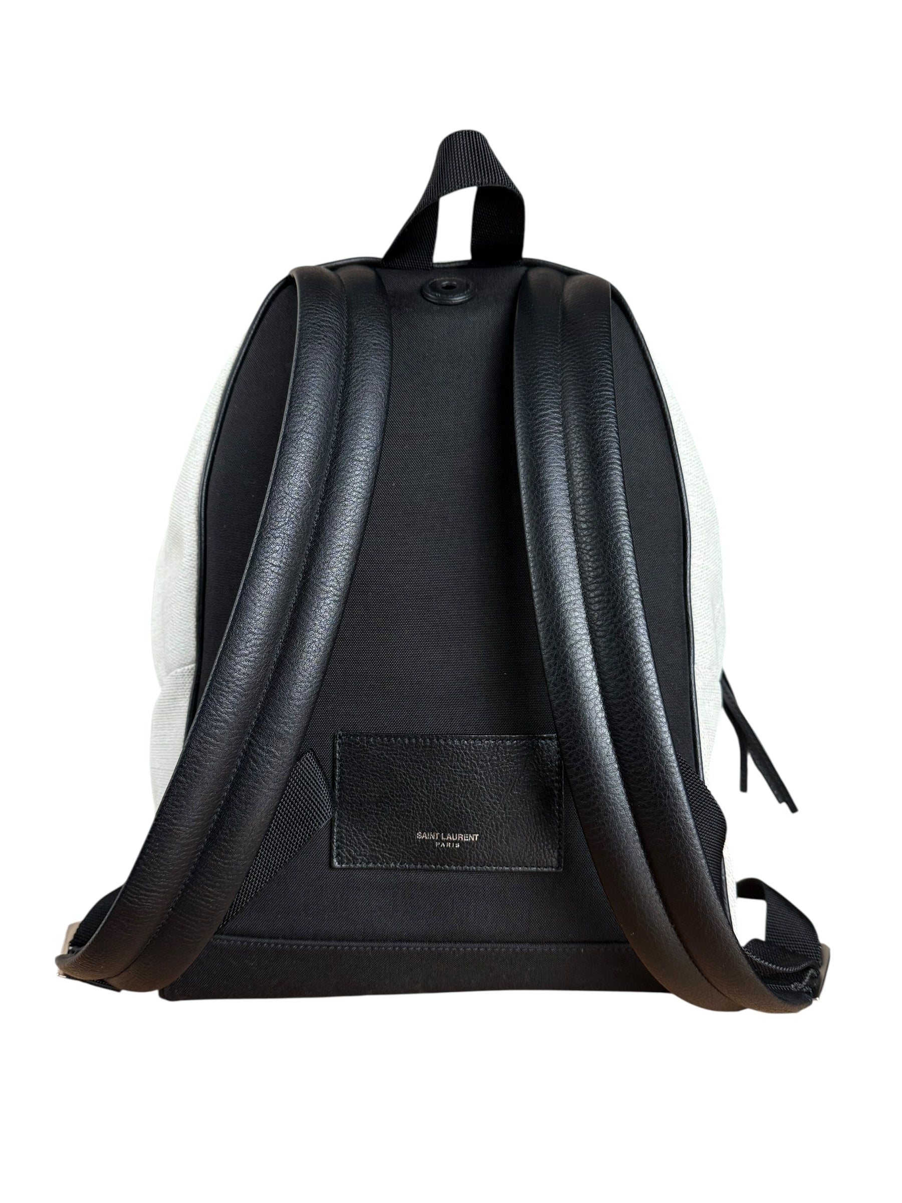 Saint Laurent Mini Canvas Rive Gauche City Backpack