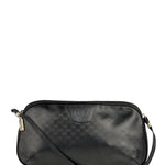 Gucci Vintage Micro GG Black Leather Shoulder Bag