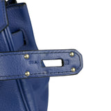 Hermes Blue Clemence Leather JPG Birkin 42 Palladium 2006