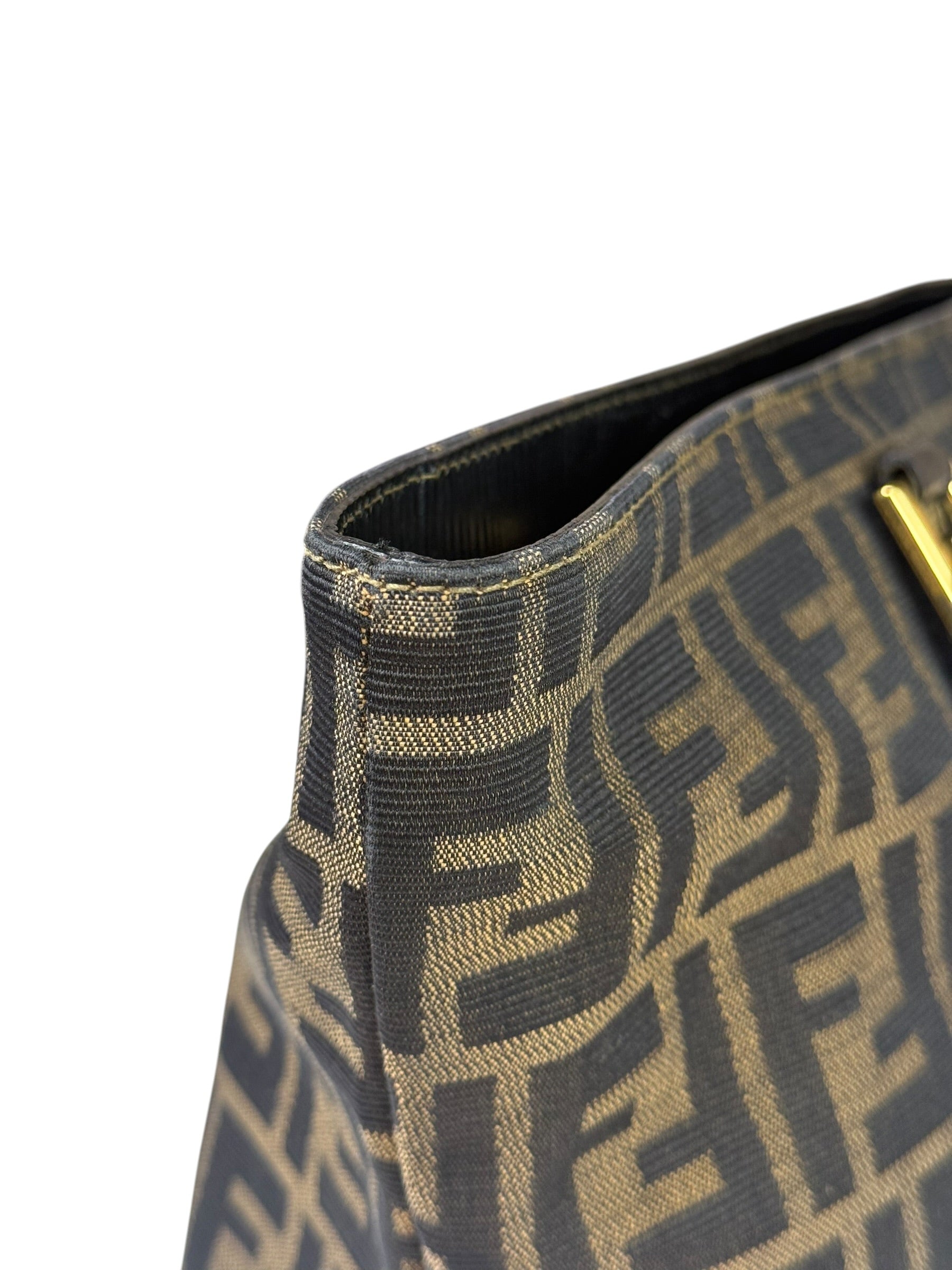 Fendi FF Vintage Zucca Print Top Handle Tote
