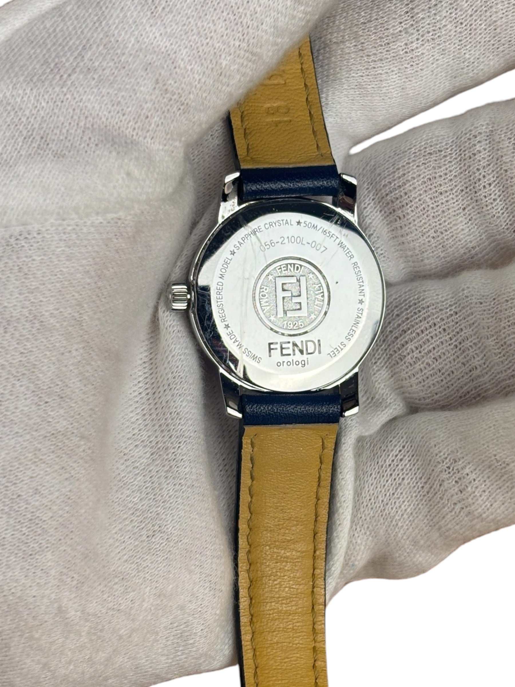 Fendi 2100L Pink Dial Blue Strap