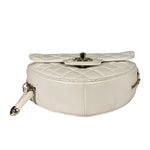 Chanel CC In Love White Quilted Leather Heart Bag 2022