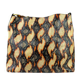Fendi Multicolor Snakeskin Hobo Bag