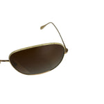 Oliver Peoples Gold-Tone Aviator Sunglasses