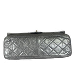 Chanel Metallic Silver Quilted Leather 2.55 Reissue Double Flap Bag 2008