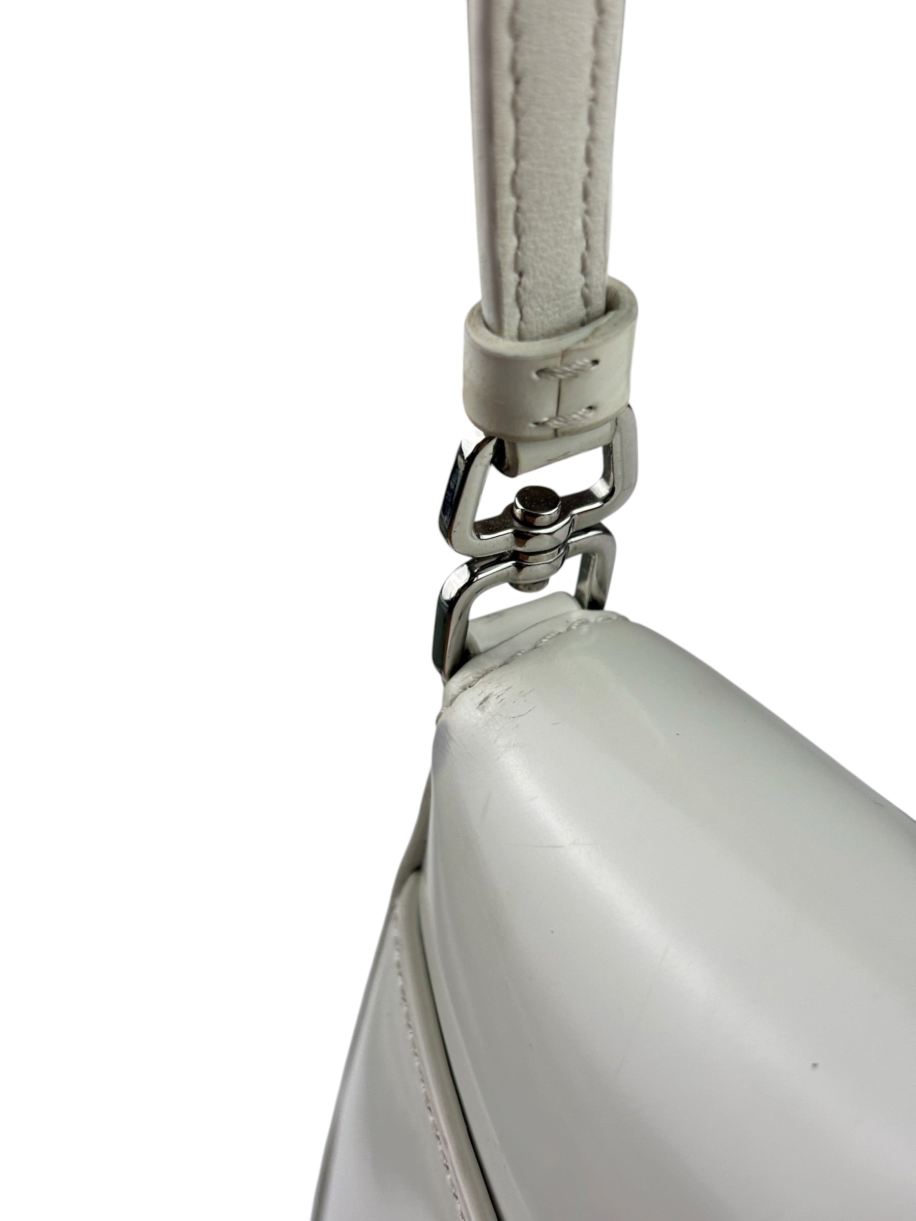Prada White Cleo Shoulder Bag