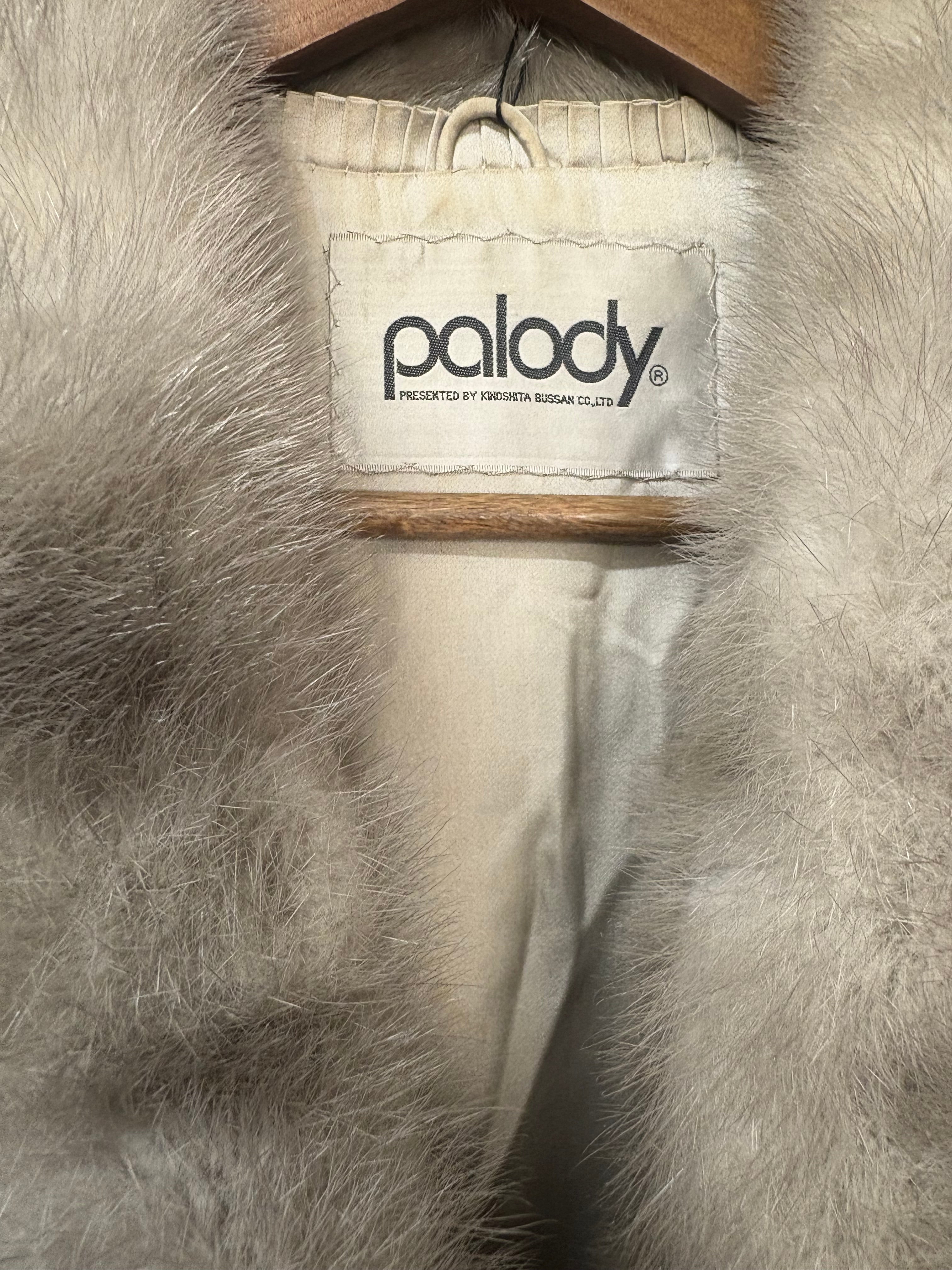 Palody Vintage Grey Fur Coat