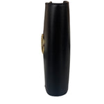 Fendi Black Leather F Envelope Wallet On Replacement Chain