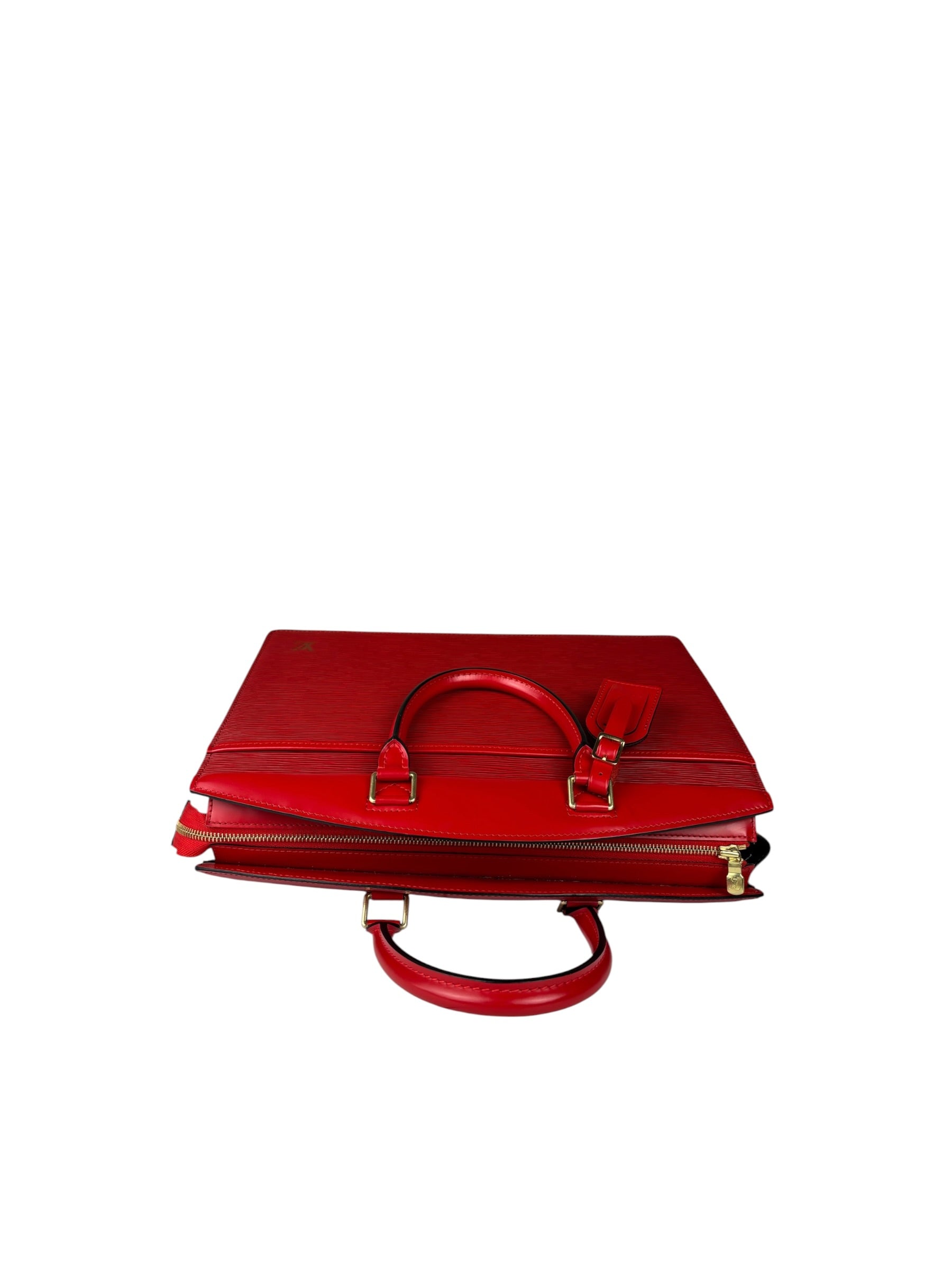 Louis Vuitton Vintage Castillian Red Epi Leather Riviera Handbag