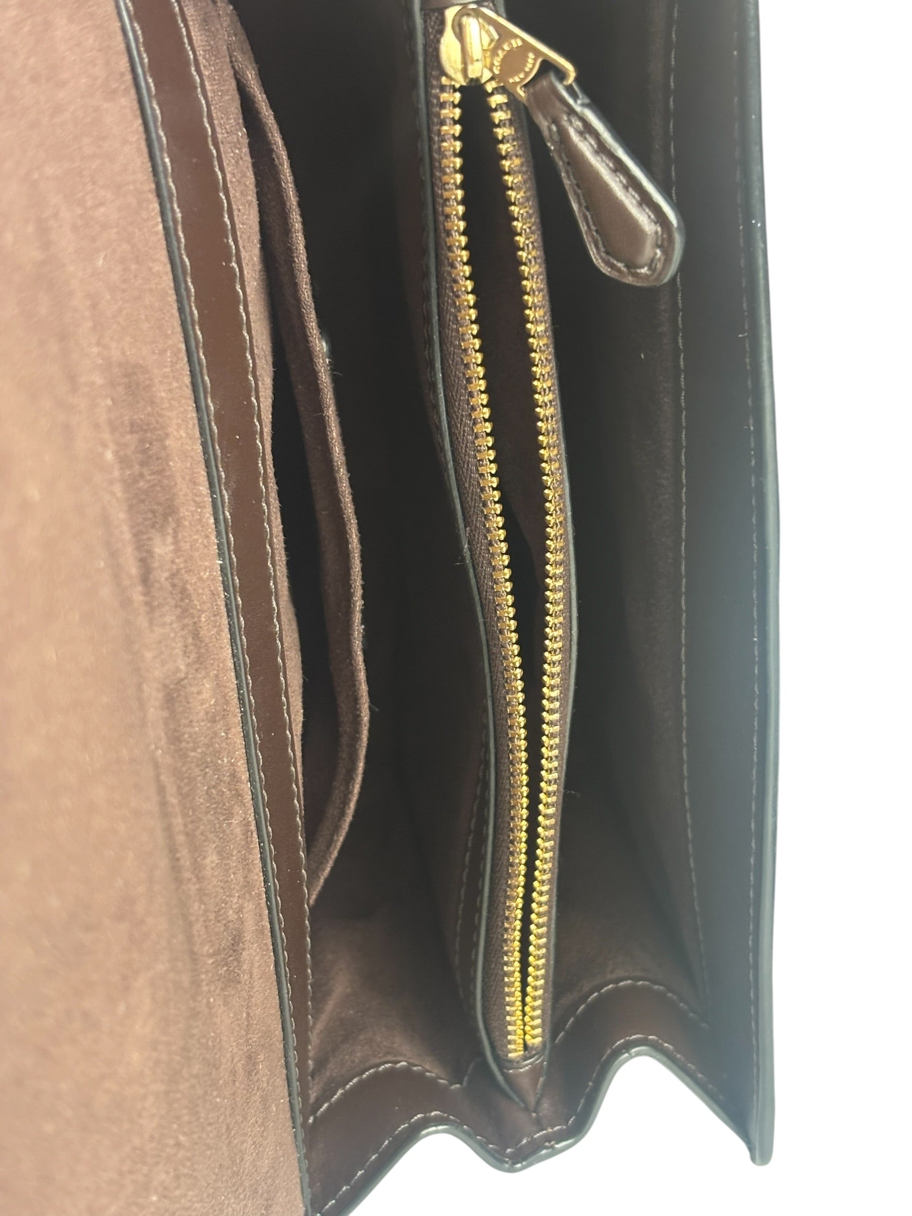 Coach Teal Crossgrain Leather Tilly Satchel 23 Two-Way Bag