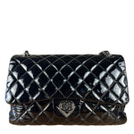 Chanel Black Patent Leather Classic Flap Bag ('08-'09)