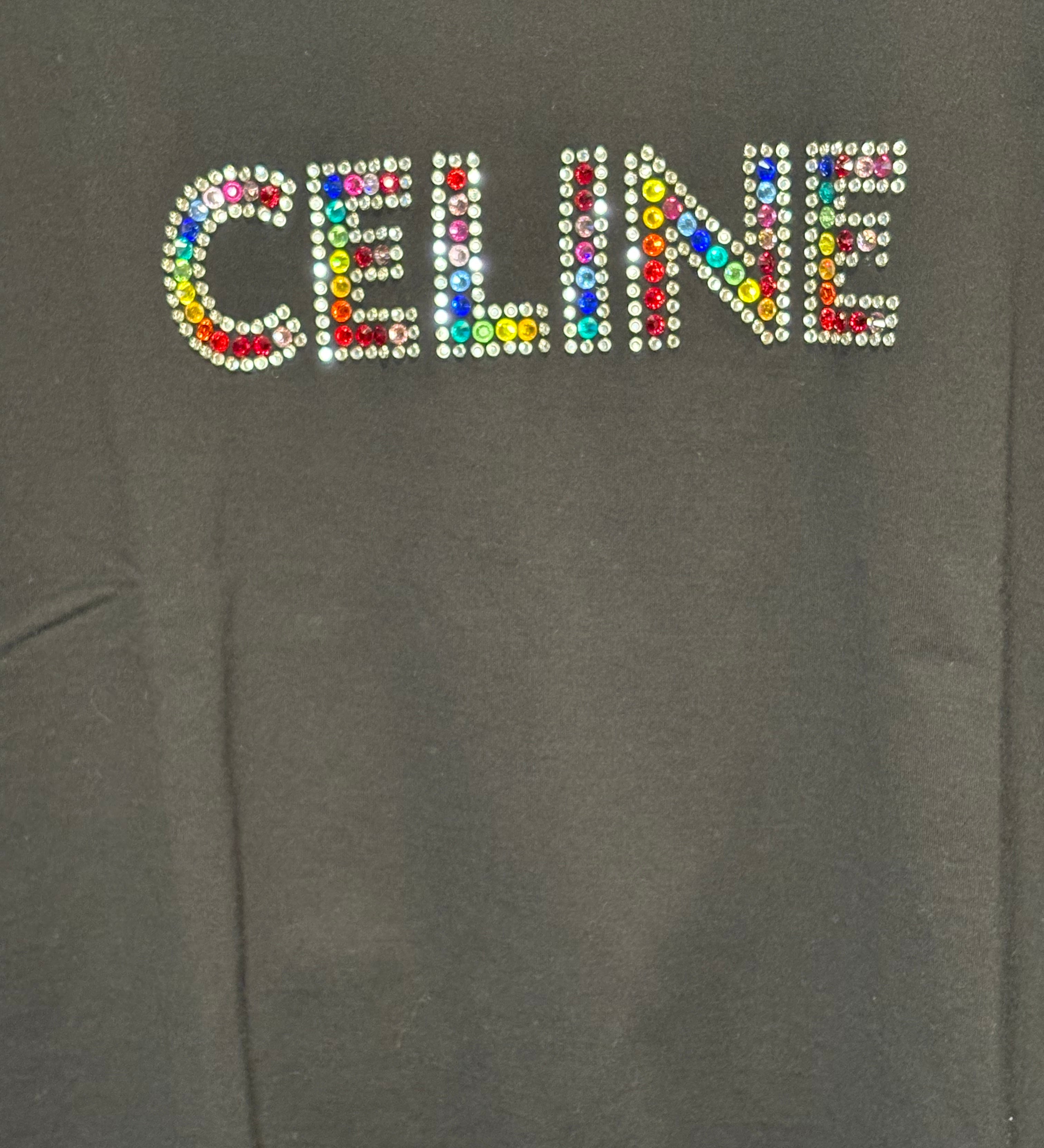 Celine Black Rainbow Logo