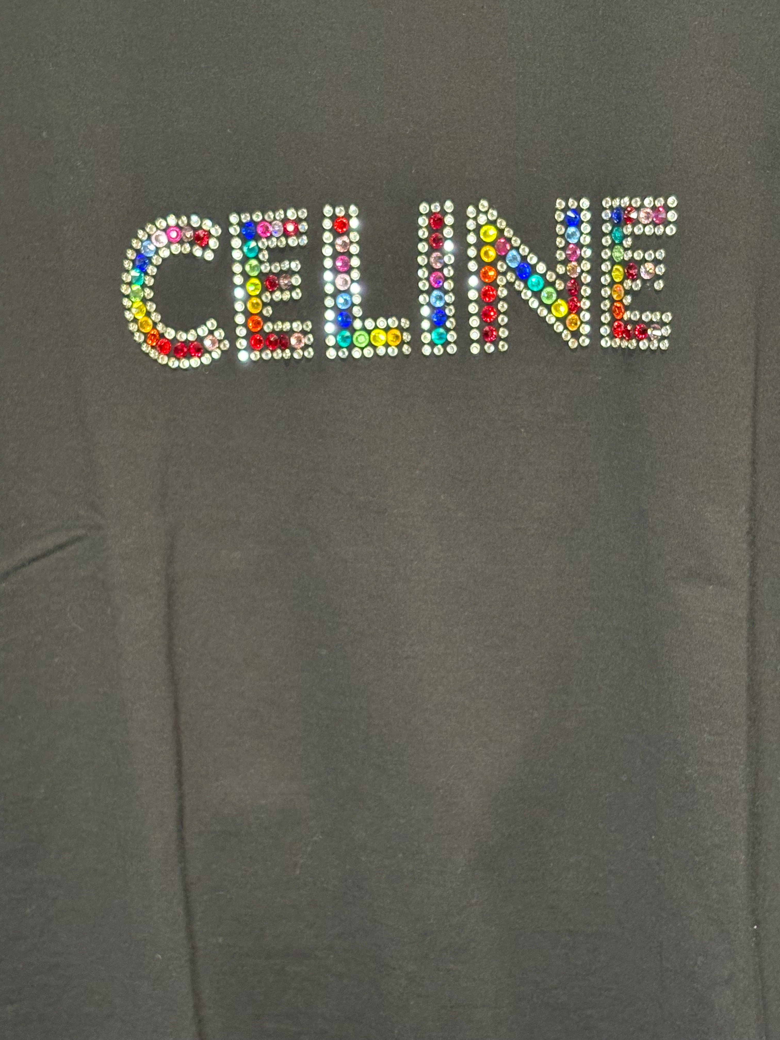 Celine Black Rainbow Logo