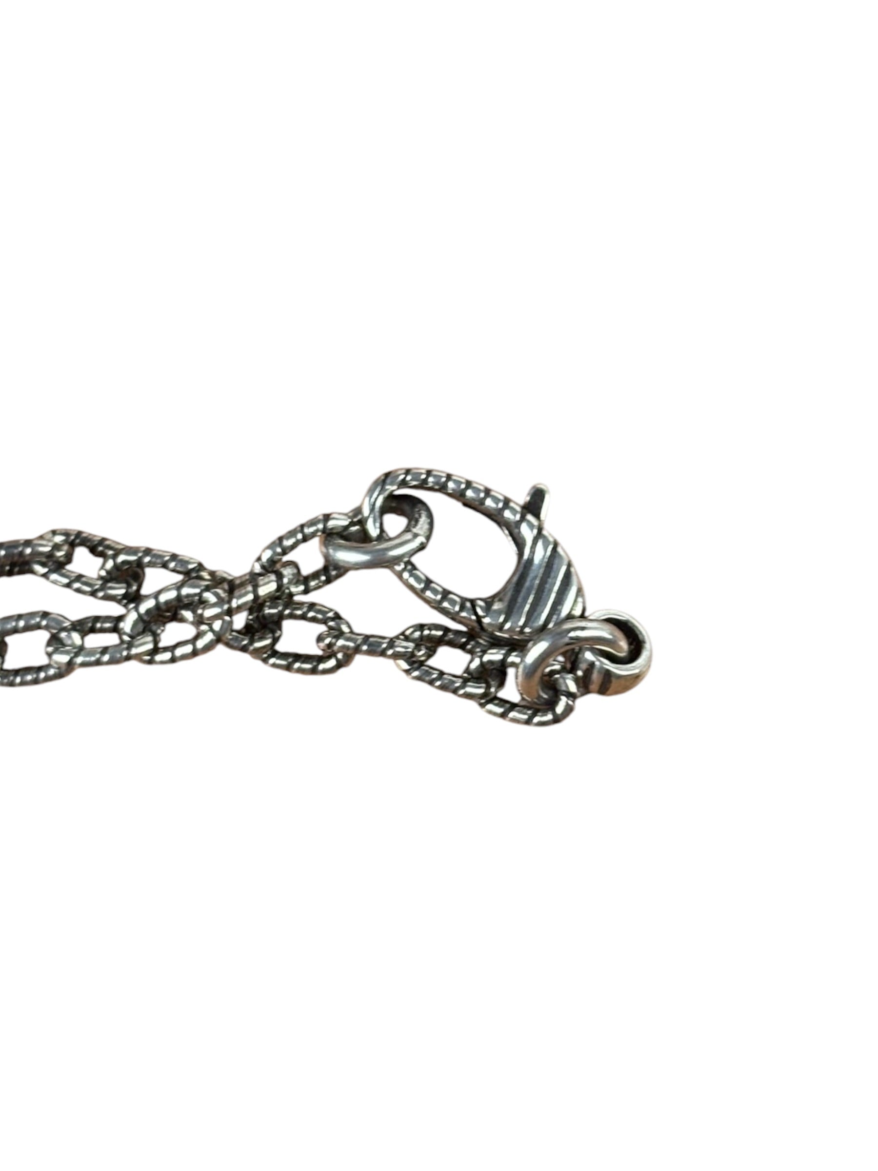 Gucci 925 Sterling Silver Interlocking GG Pendant Necklace