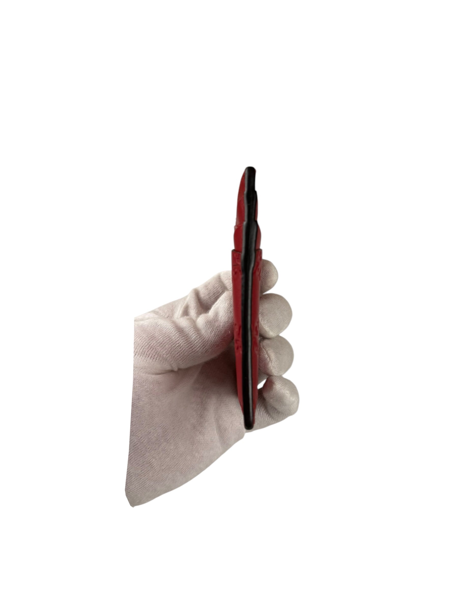 Gucci GG Red Leather Cardholder