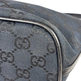 Gucci Black Canvas GG Print Mini Boat Pochette