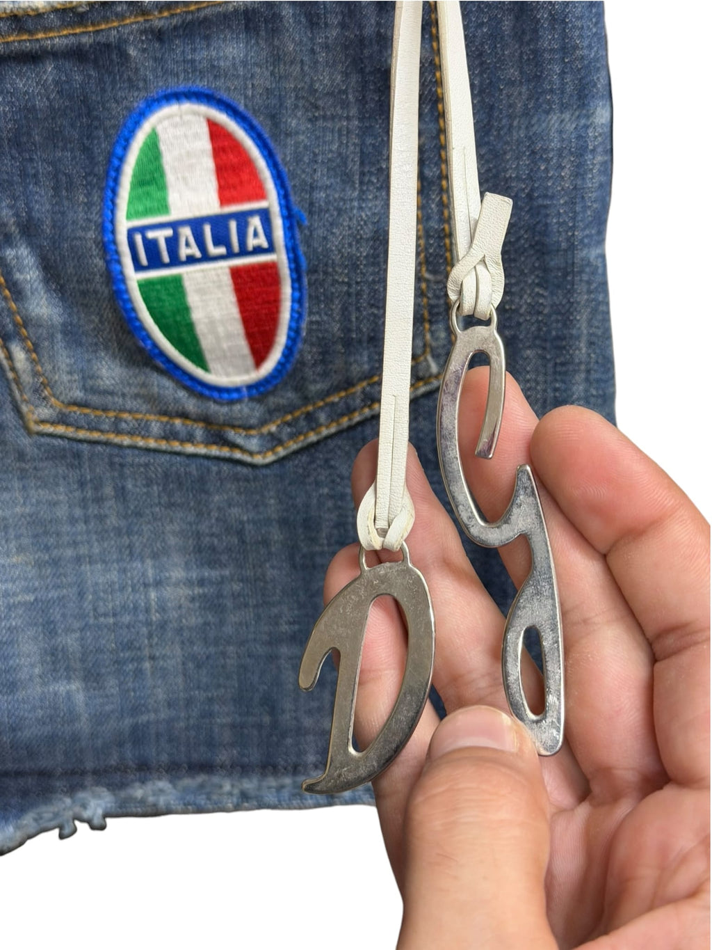 2003 Dolce & Gabbana Denim Italia Mini Skirt