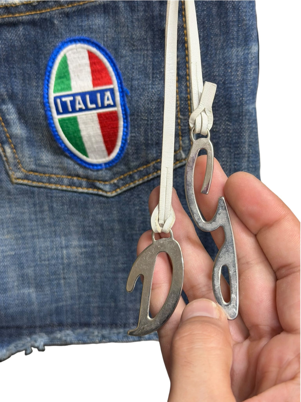 2003 Dolce & Gabbana Denim Italia Mini Skirt
