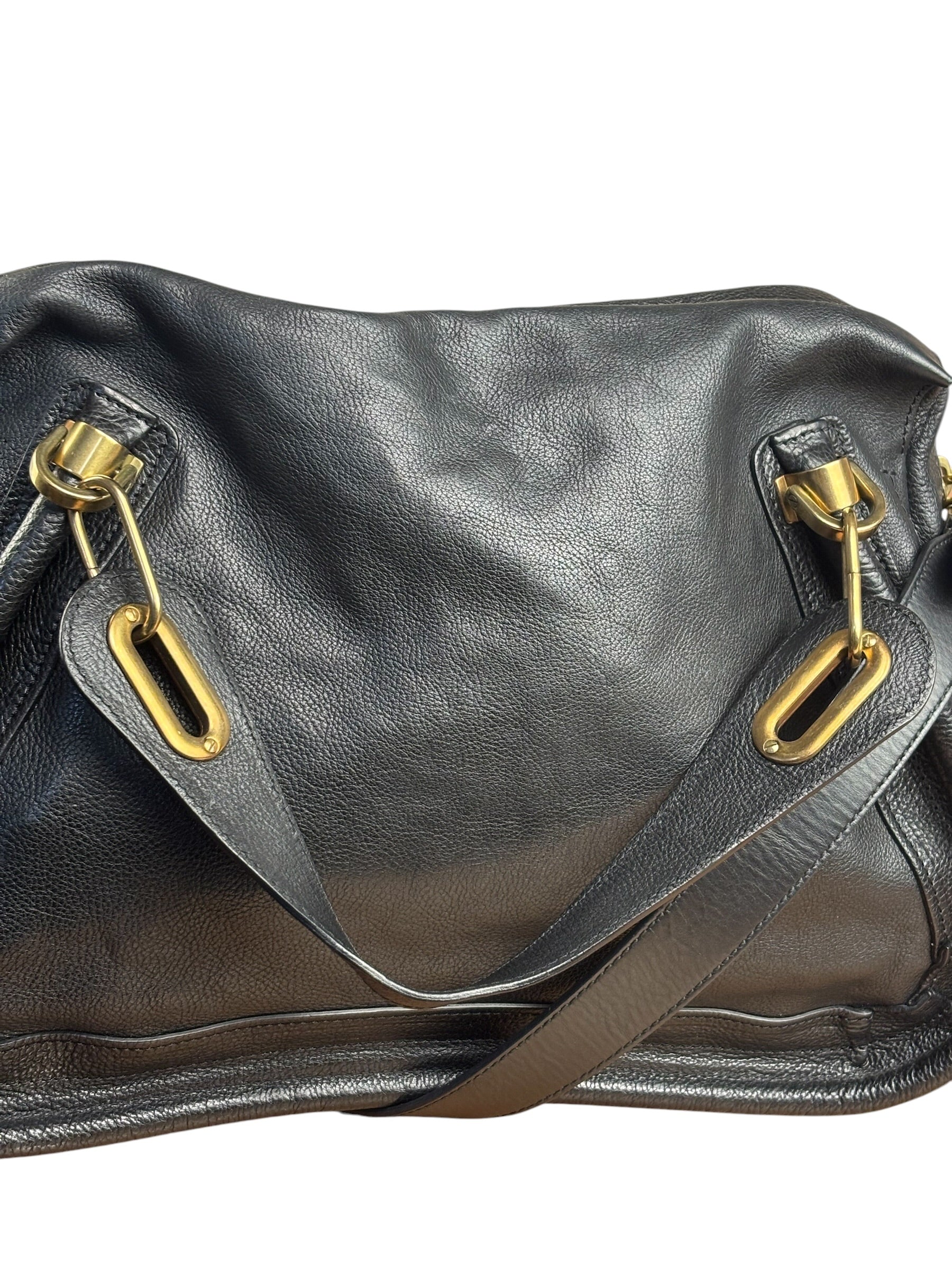 Chloe Black Paraty Leather Two-Way Bag