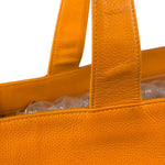 Chanel Vintage Orange Caviar Leather Tote 1989