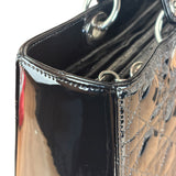 Christian Dior Black Cannage Quilted Leather Medium Lady Dior Handbag