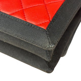 Chanel Red/Blue Grosgrain Ribbon Trim Shoulder Bag-1987