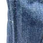 Prada Blue Denim Canapa Logo Tote Bag